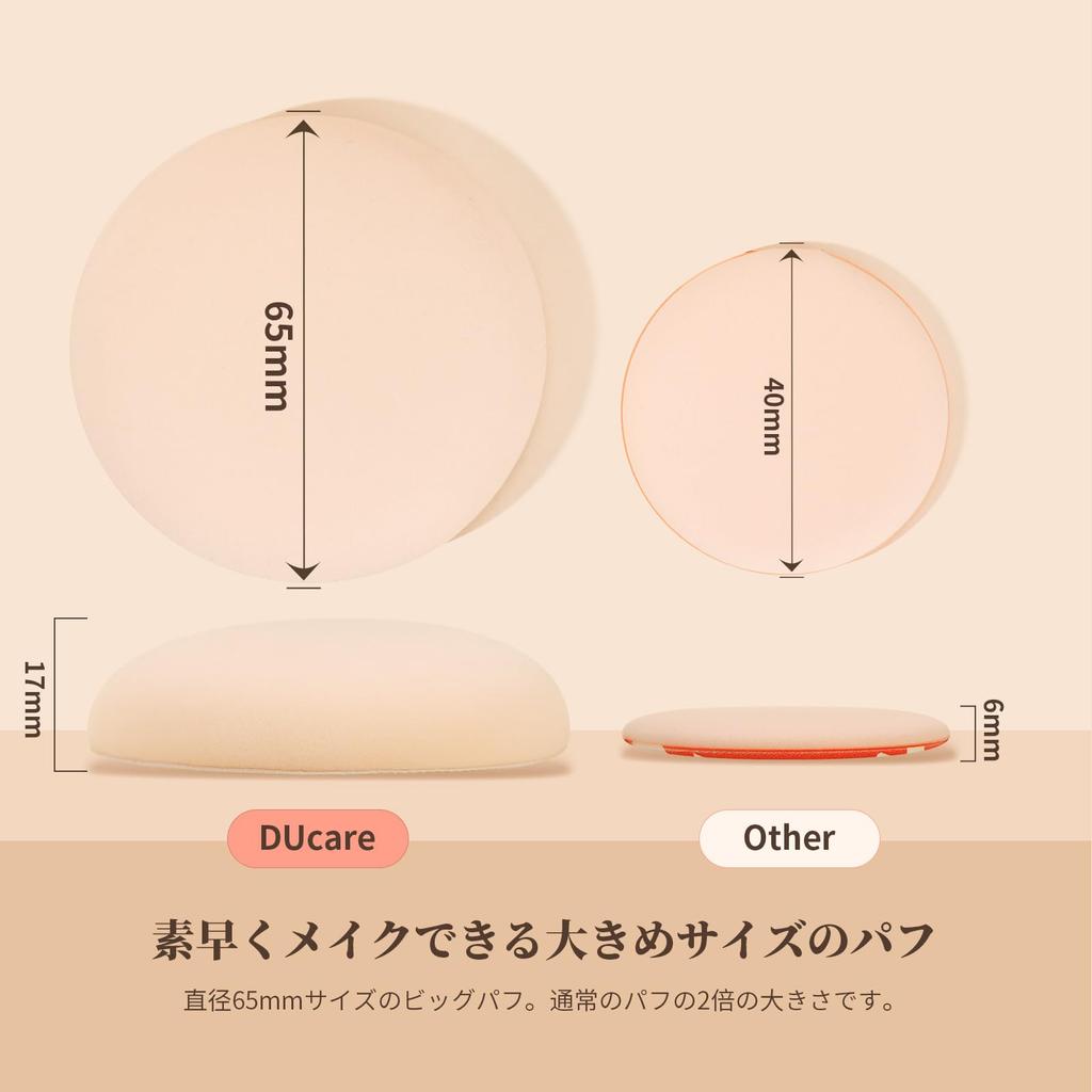 DUcare Makeup Foundation and Makeup Puff for All Premium Fiber for Lasting Base Set Brush, Brush, Foundations. Popular, Skin-Friendly, Ultra-Fine,