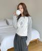 MUAHMUAH Stitch Logo Raglan Long Sleeve Tee [6 Colors]