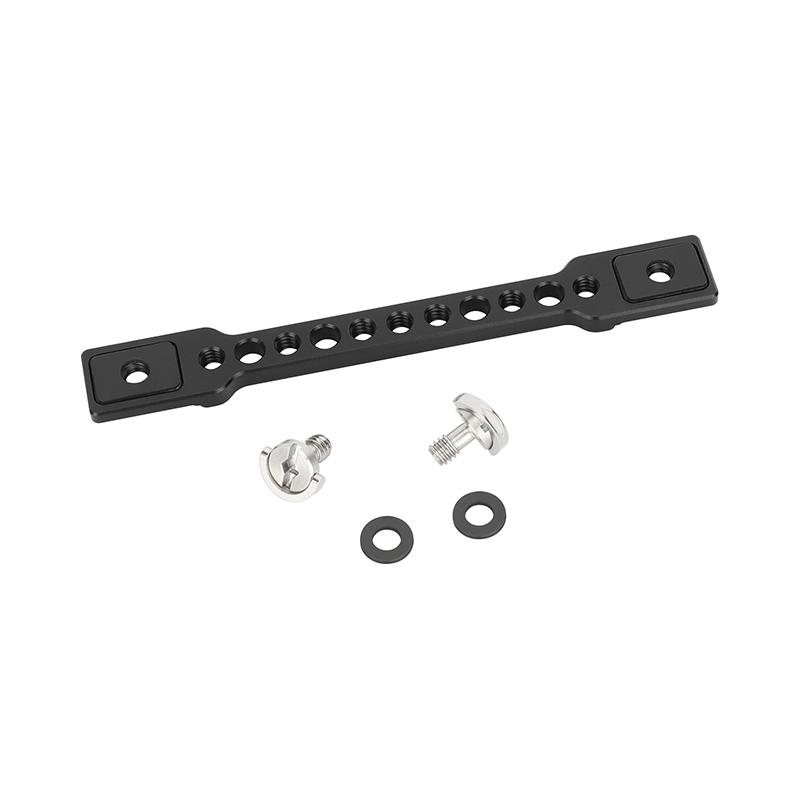 HDRIG 15cm Aluminum Alloy Camera Hot Shoe Extension Rail Bracket Bar with Dual 1/4"-20 Camera Screw Mount For Tripod Flash Light