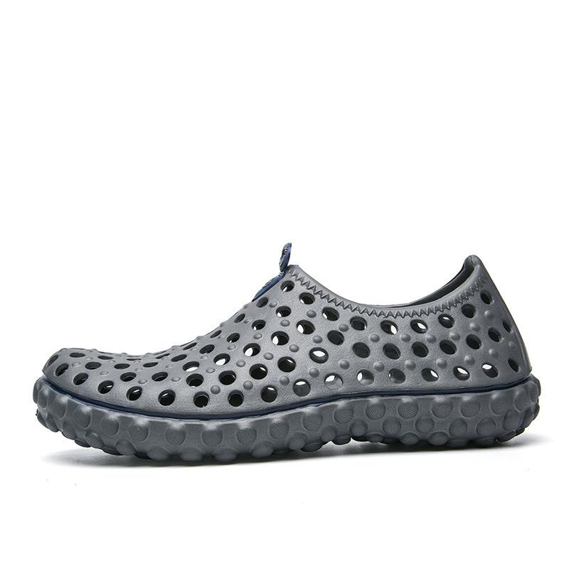 Summer men's hole shoes breathable bird's nest mesh wading sandals lazy one pedal amphibious beach shoes