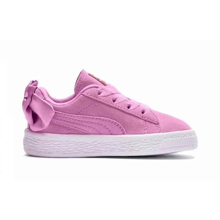Puma Suede Bow AC Little Kid Orchid Kids Sneakers Pink 367318-05