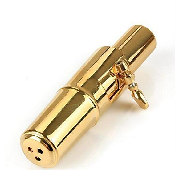 Gold Alto Saxophone Metal Mouthpiece - Wind Instrument Accessory