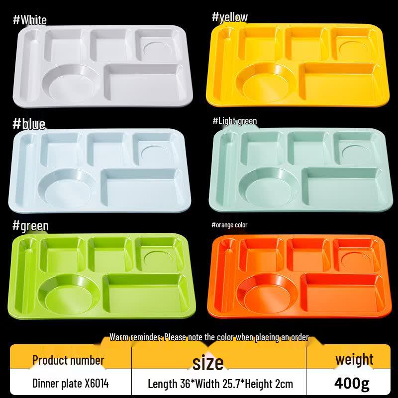 KANGMO Melamine 3-Compartment Dinner Plate