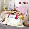 Hello Sandybell 2D Flat Pattern Flannel Blanket High quality All Seasons Warmth and Comfort Perfect for Christmas Gifts.PMT0914453