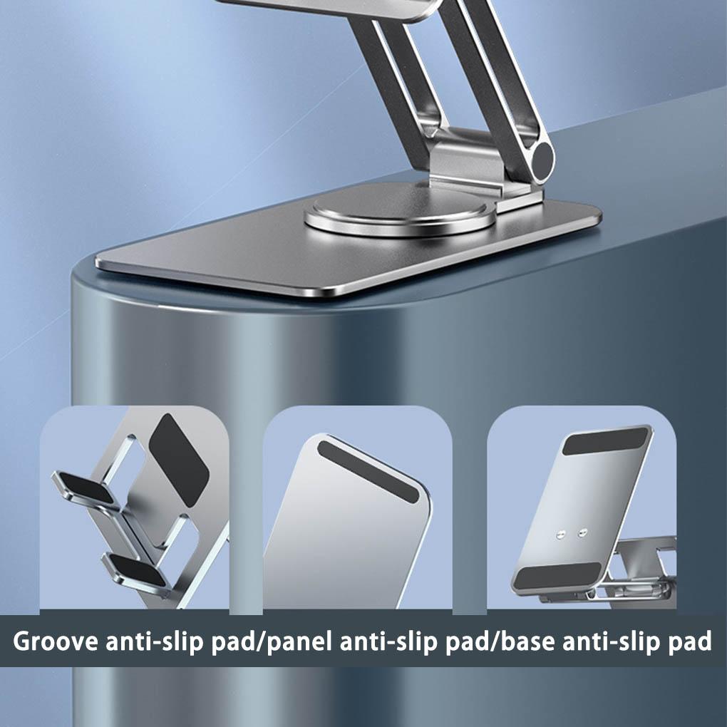 Folding Phone Holder Tablet Stand Adjustable Aluminum Alloy Metal Tabletop Cellphone Bracket Holding Stands Accessory