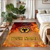 Crystal Velvet Rug Custom Name Text, Soft Non Slip Floor Mat Home DecorWolverhampton Wanderers Football