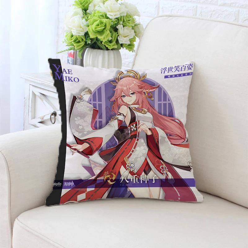 Genshin Impact Pillowcase Decorative Pillows For Sofa Anime Pillow Cover Cushion Cushions Home Decor 45X45 Covers Bed Throw Hugs
