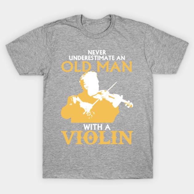 

Аниме Футболка Мужская Футболка Мода Никогда Не Недооценивайте Старика со Скрипкой Футболка с Круглым Вырезом Личность Футболка L серый