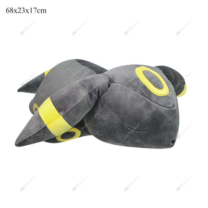 Mega Charizard X Sleeping Plush Pillow Series Cute Garchomp Mew Umbreon Cubone Sofa Cushion Stuffed Peluche Toy
