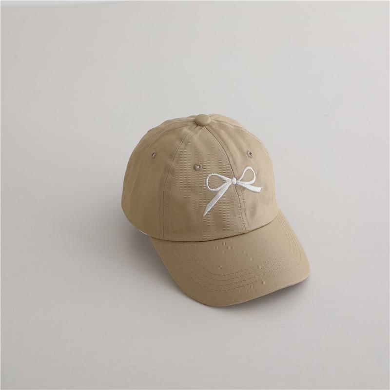 

Fashion Bow Girl Baby Peaked Caps Embroidery Kids Baseball Caps Toddler Cotton Outdoor Sunscreen Hat Children Casual Hats 49-52cm