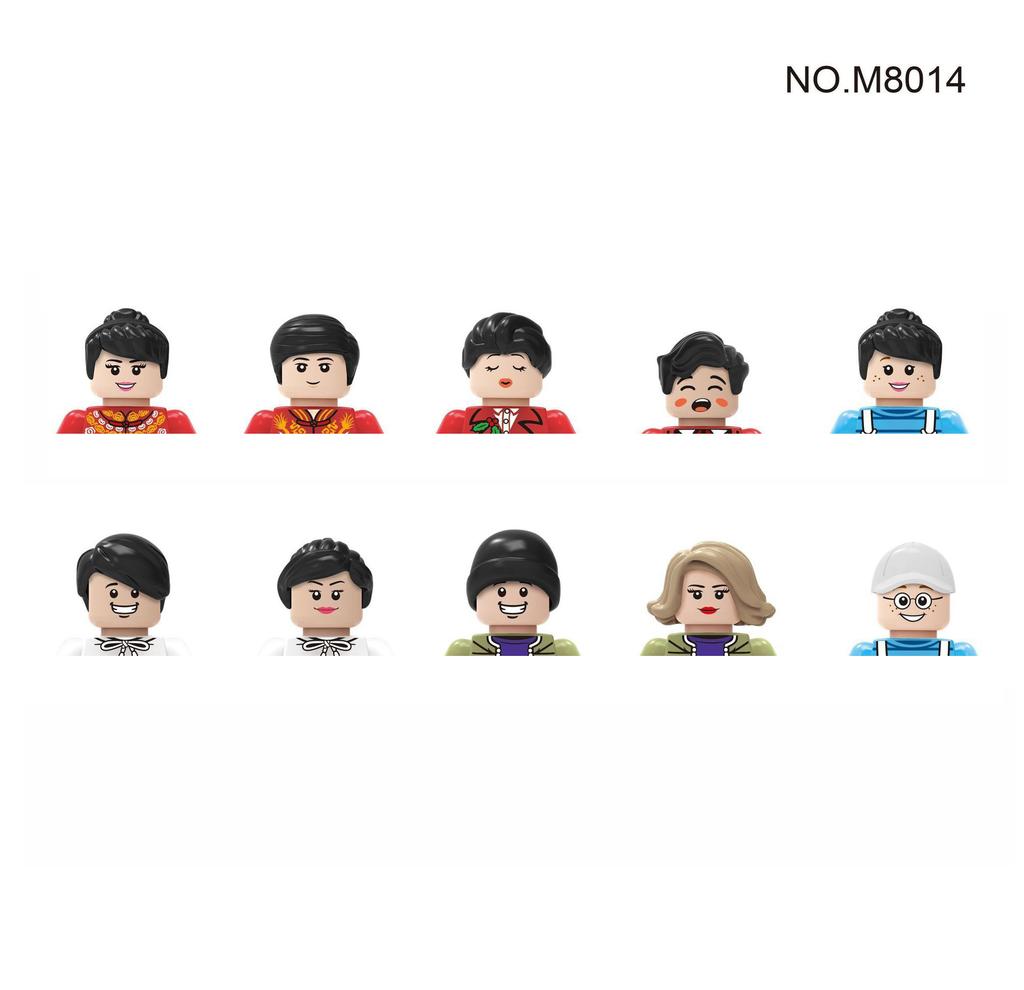 Non-Toxic City Characters Action Figures Building Blocks Policeman Teacher Fireman Occupation Mini Figurine Dolls Bricks Set Children Toys