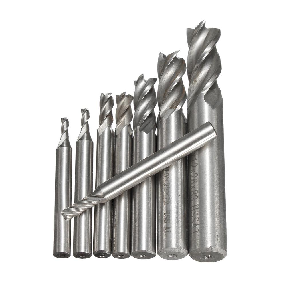5x Vollhartmetall Coated HSS CNC 4 Flöte Schaftfräser Fräsmaschine Bit 1/4*1/4 5x Vollhartmetall Coated HSS CNC 4 Flöte Schaftfräser Fräsmaschine Bit 1/4*1/4