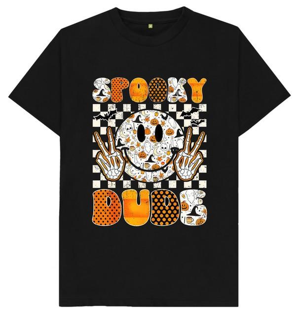 Spooky Dude Halloween Ghost Cute Creepy Funny Costume Season T Shirt XXXL