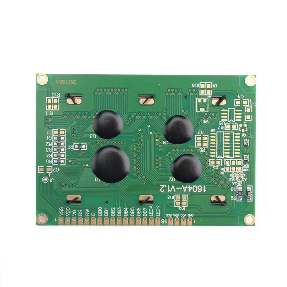 1611A LCD DC 1V Blue Yellow Blacklight 16*1 16x1 Character LCD1611 Digital LCD 1611 Screen Display Module Board for Arduino
