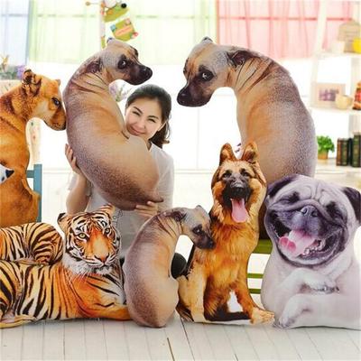 Cute Creative Simulation Sheepdog Shar Pei Dog Doll Double-Sided Printed Throw Pillow Personalized Sofa Cushion Birthday Gift