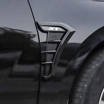 Pentru BMW X1 Accesorii Auto Negru Carbon Aripă Mașină Grile Laterale Ventilație Orificiu Admisie Aer Sticker Capac