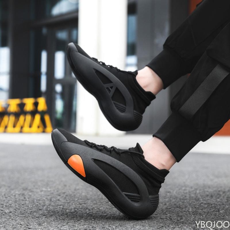 

Весенне-осенние новые эластичные носки, мужская обувь, средний верх, дышащая толстая подошва, повседневная, большой размер, мужская дизайнерская обувь 43 чёрный