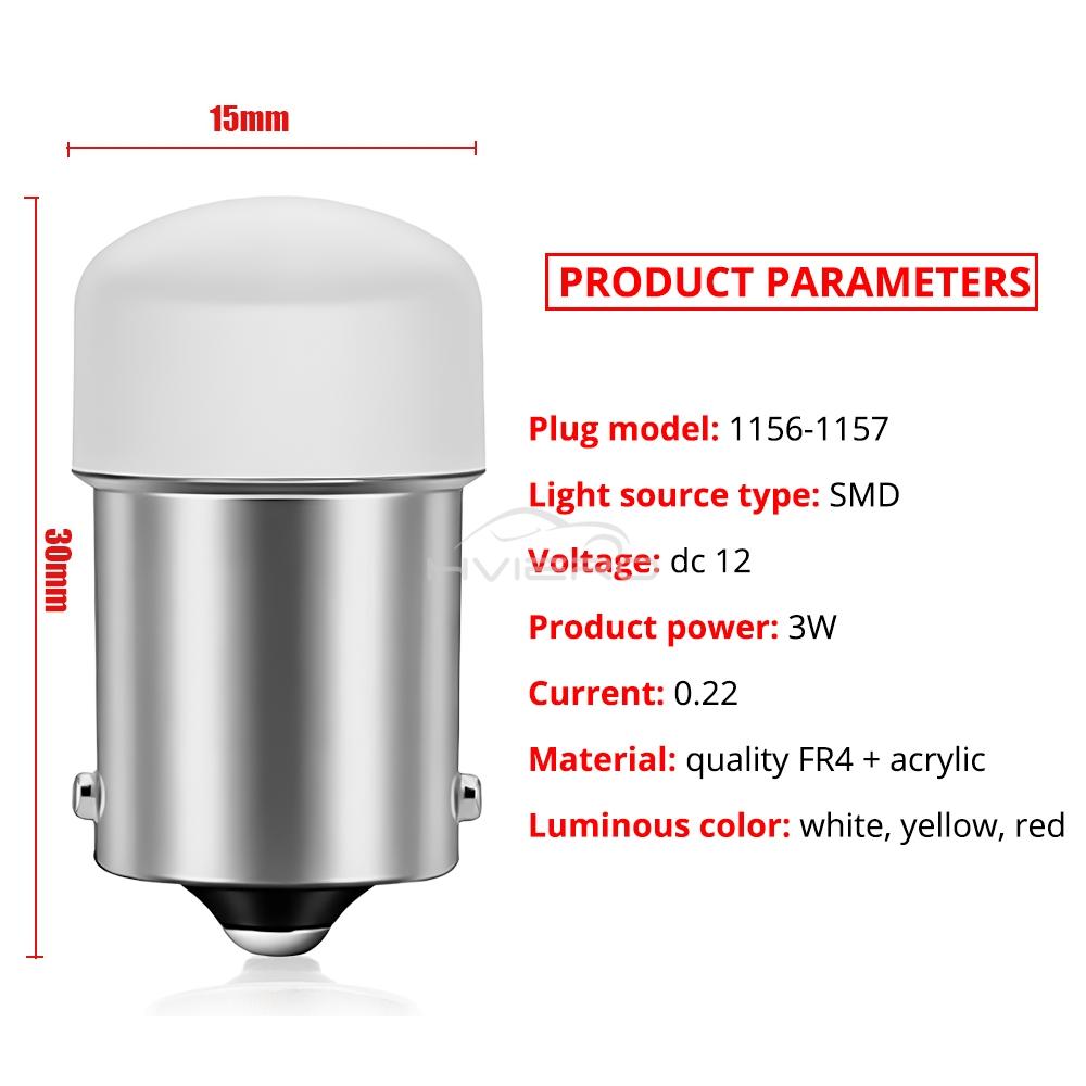 1/2/4/10Pcs 1156 Ba15S P21W 1157 BAY15D P21/5W Led Car Tail Light Bulb 3014 9SMD Auto Reverse Brake Parking Turn Signal Lamp 12V