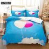Duvet Cover Set King Size 200x200 Quilt Covers Queen Full 3D Bedding Sets Pillowcase Linens Single Double Bed 220x240 Blue Sky