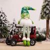 New 6 Styles Glowing Gnome Christmas Decor Ornaments Light Plush Knitting Craft Pendant Christmas Decorations For Home Kids Gift