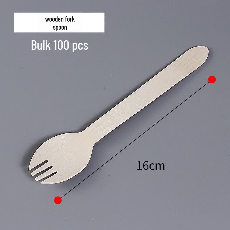 Disposable Wooden Dessert Spoon