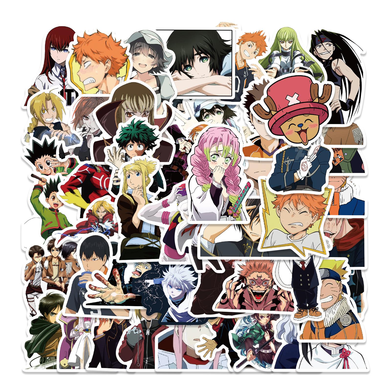 

50 Classic Anime Collection Stickers Decorative Suitcase Motorcycle Trolley Case Notebook Waterproof Stickers