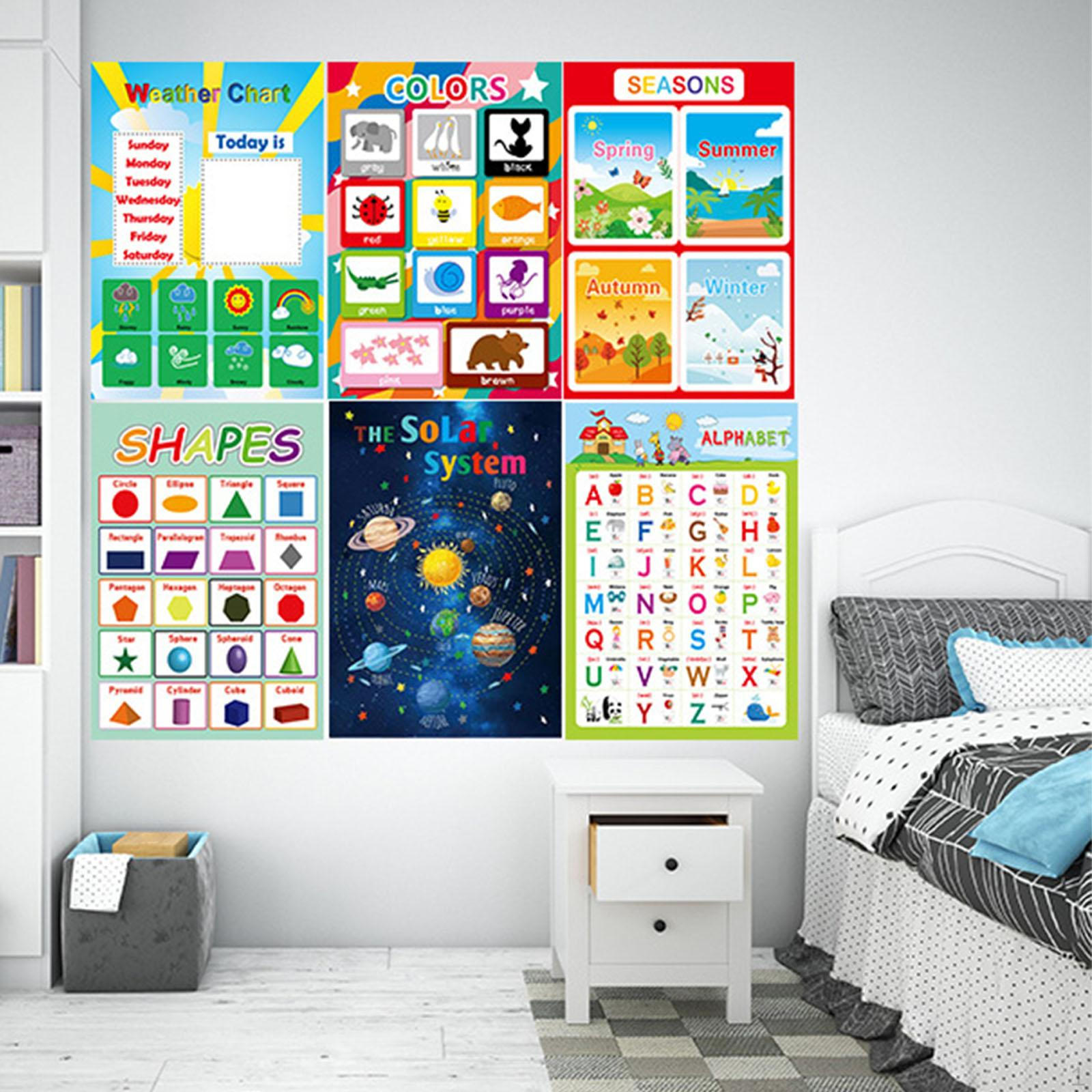 

20 штук образовательных плакатов, обучающая таблица, дошкольное обучение, образовательные