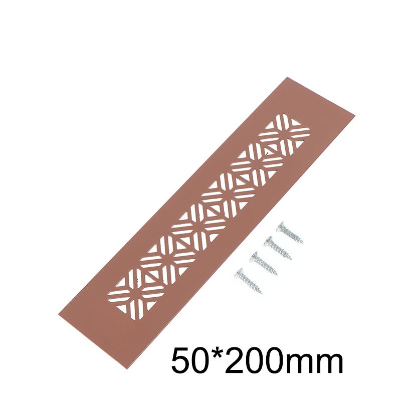 Aluminum Alloy Vents Cover Rectangle 50 Wide Air Vent Decor Louver Breathable Mesh Ventilator Grille Cover