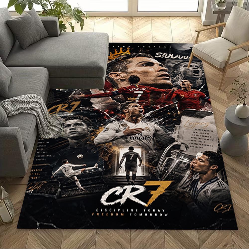 Cristiano Ronaldo's Legacy Area Rug Suitable for Outdoor Decorate Room Hallway Game Room Anti-slip Rug Decorate Offices Gift for Festivals