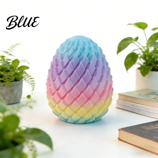 Decorative Desk Toy 3D Printed Twisting Egg Stress Relief Spiral Articulated Rotating Fidget Spinner