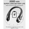 Portable Neck Fan for Summer Comfort, Rechargeable Wearable Personal Fan with Low Noise Design Comfortable Fit, Hands Free Bladeless Fan with USB Char
