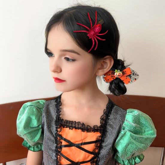 1/2Pcs Halloween Spider Hair Clip Decorative Hair Pins Women Hairpin Headpiece Cosplay Costume Accessory