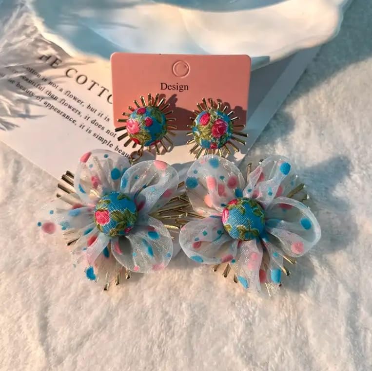 Modisches Acryl-Schmetterlings-Ohrring-Set für Damen mit elegantem Design | Auffälliges, leichtes Jhumki-Set für den traditionellen indischen Look |