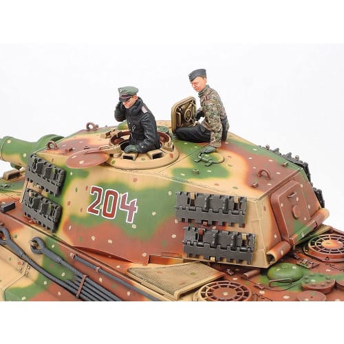 Tamiya 1/35 Military Miniature Series No. 252 German Army Heavy Tank King Tiger with Henschel Turret, Ardennes Front, Plastic Model Kit 35252