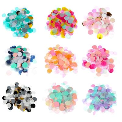 Birthday Mixed Colors Pink Dots Confetti Tissue Paper Party Decorations Round Filling Balloons