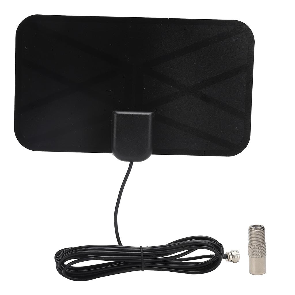 Indoor High Definition Digital Antenna High Gain TV Antenna Small Grid Pattern Black