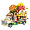 Retro Hamburger und Eiscreme Food Truck Bausteinset für Kinder