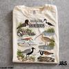 Field Guide To Shorebirds Comfort Colors® Tshirt, Vintage Shorebird Species Tee, Coastal Birdwatching Shirt, Bird Lover Gift