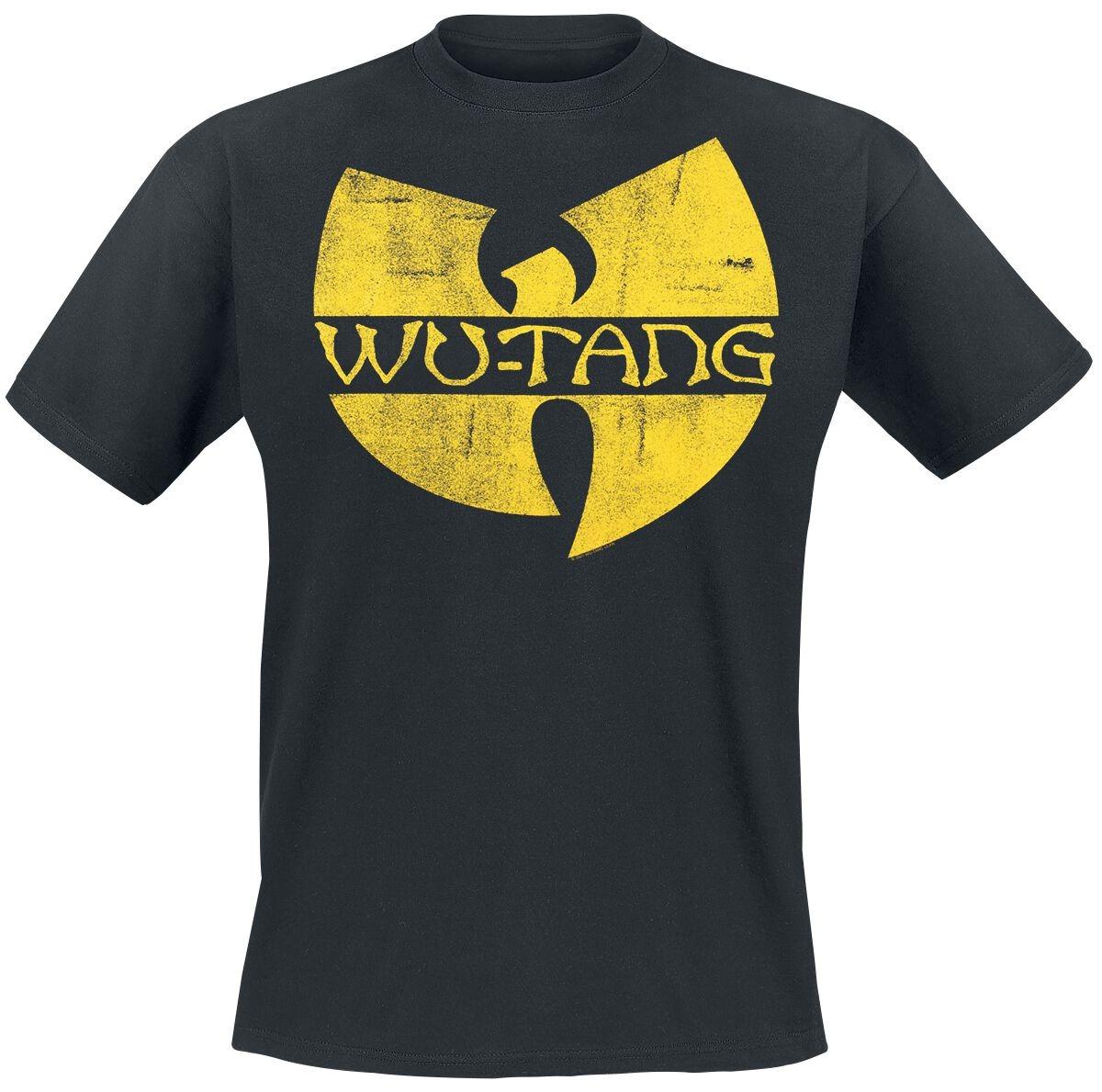

Wu-Tang Clan Band Logo T-Shirt Men s Hip-Hop Graphic Tee with Distressed Yellow Symbol Print Casual Streetwear Top 4XL