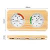 2 In 1 Wooden Sauna Room Thermometer Hygrometer Dual Monitoring High Accuracy Temperature Reading Easy-to-Read Scale Monitor