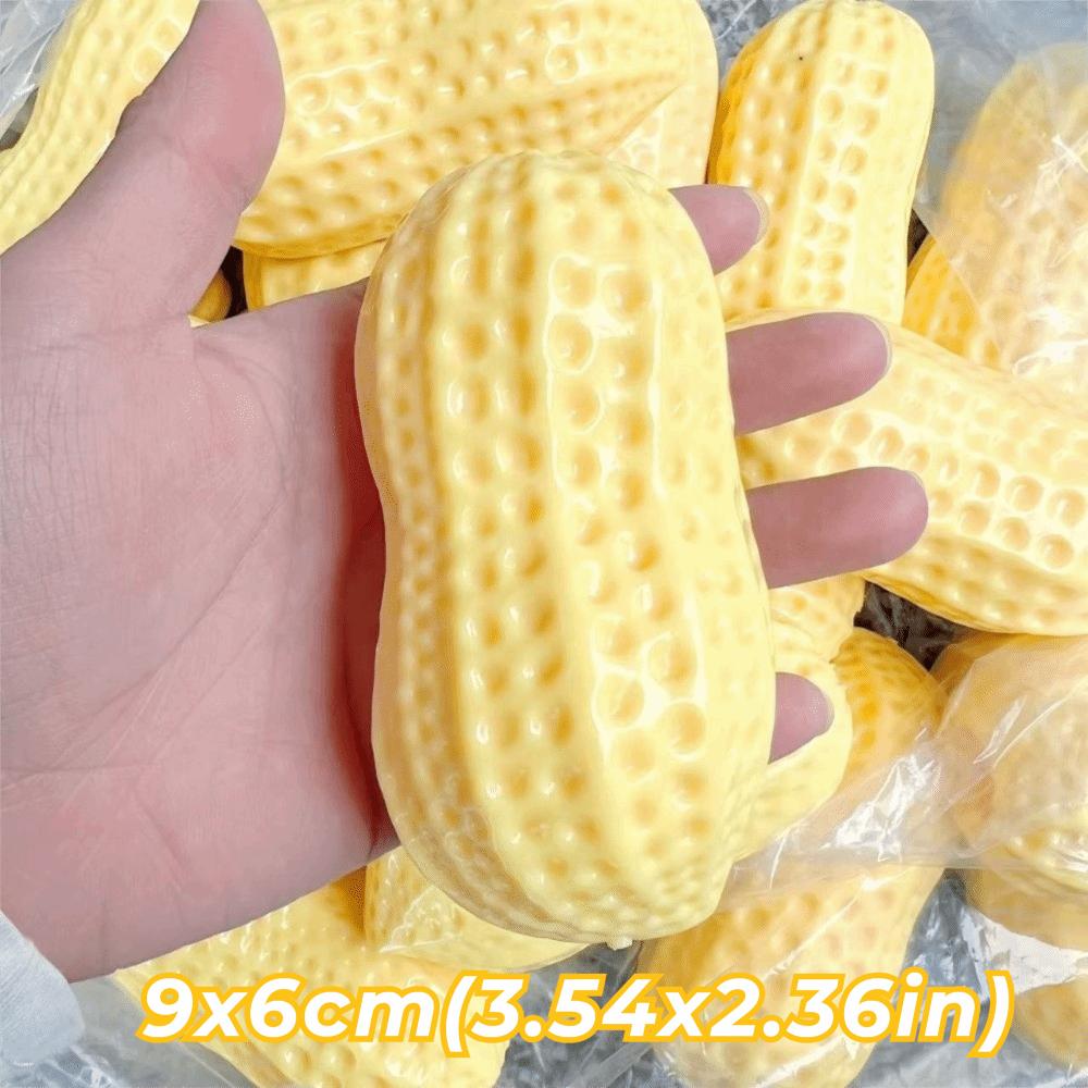 Empty Fillable Simulated Peanut Squeeze Toy Slow Rebound Soft Squeeze Fidget Toy Stress Relief Decompression Toy Kids Adults