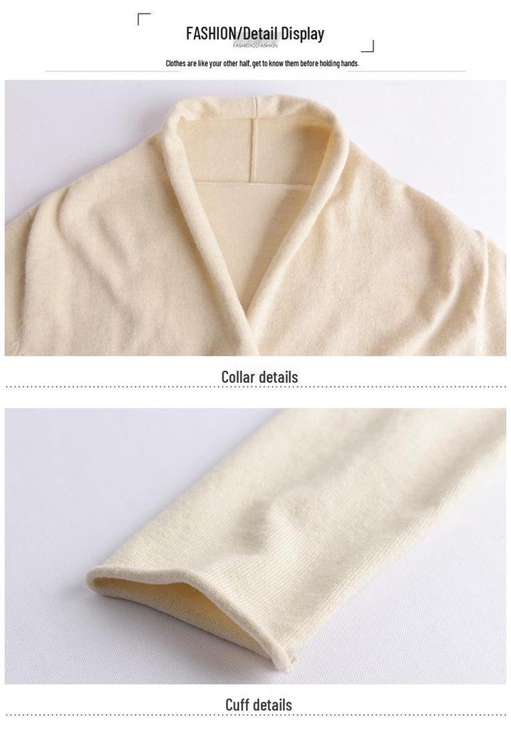 2025 Women's V-neck Long-Sleeved Stylish Sweater Top for Autumn/Winter