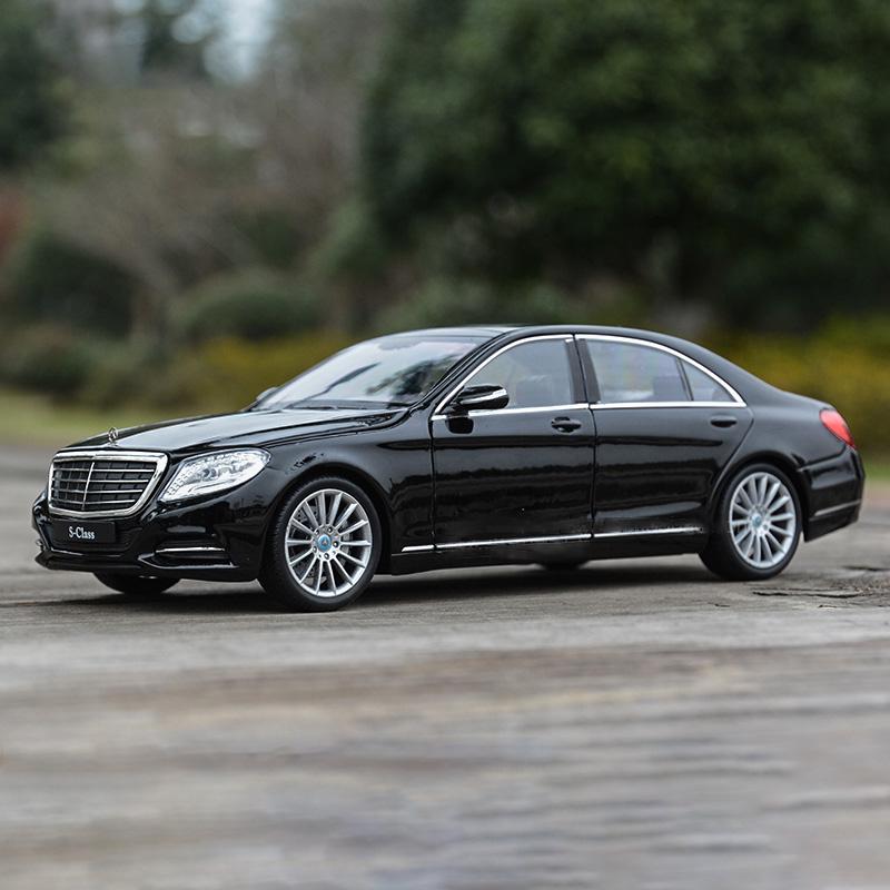 Welly 1/24 Mercedes-Benz Classe S S500 Modello di Auto in Lega Diecast Metallo Veicoli Giocattolo Modello di Auto Alta Simulazione Collezione Regali per Bambini