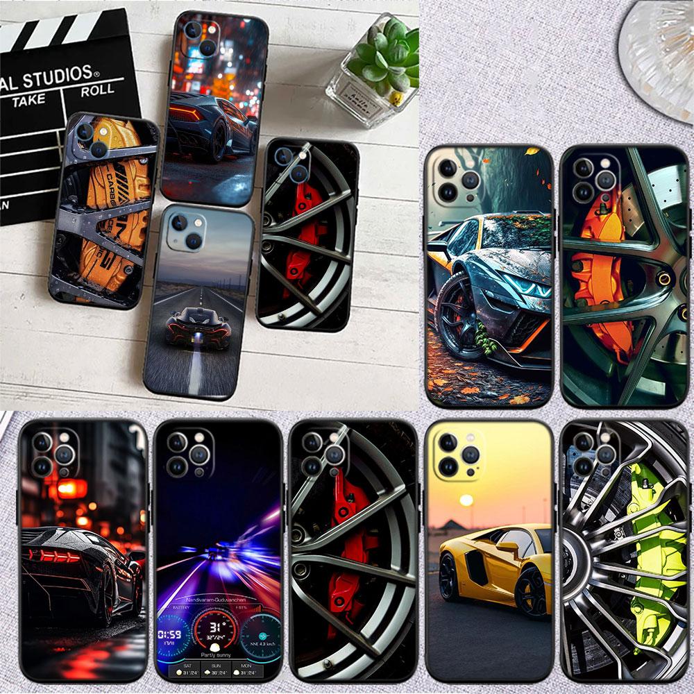 CJ97 Supercar Wheel Car Calipers Phone Case for Samsung Galaxy S20 S21 S22 Ultra FE + Plus A21S A22 A24 A25 A26 A30 A30S A31