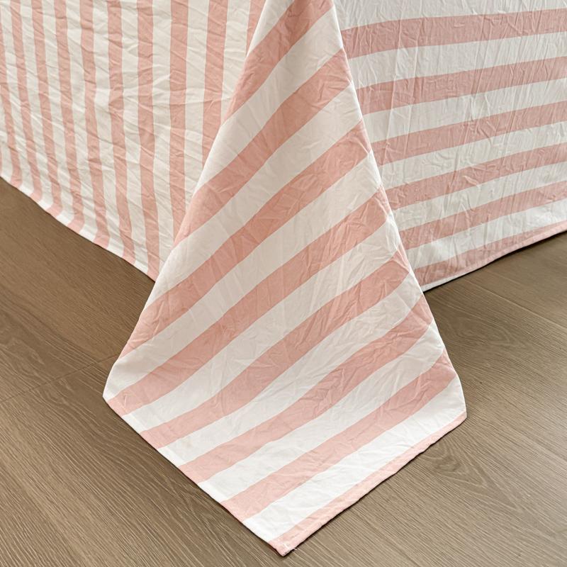 1pc Stripe Style Flat Sheet Skin-friendly Bed Linen Home Bedsheets Girls Boys Room Sheets sabanas cama individual(No Pillowcase)