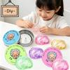 New Old Man Shape Liquid Squishy Stress Relief Toy, Transparent Crystal Slime Fluffy Foam Putty, Safe Bouncy Stretchy Color Slime Sensory Toy For Kids