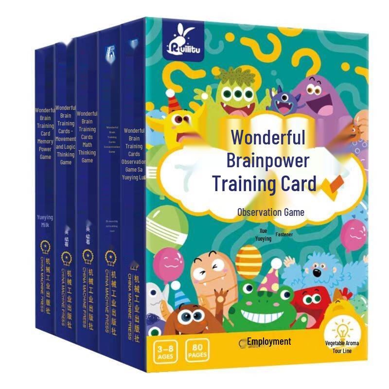 Brain Power Training Card Set (5 Books)