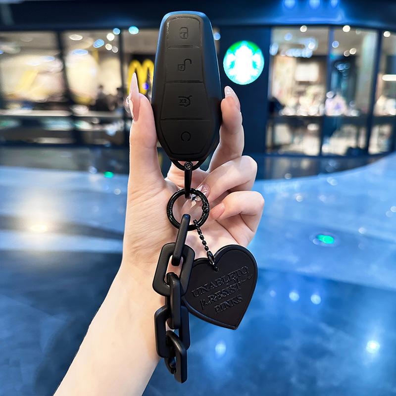 

TPU Car Key Case Remote Cover Shell Holder Fob For BYD New ATTO3 Atto 2 Song Pro Dmi Dolphin Mini Seal U EV Sealion 07 Shark 6 Style B set-6