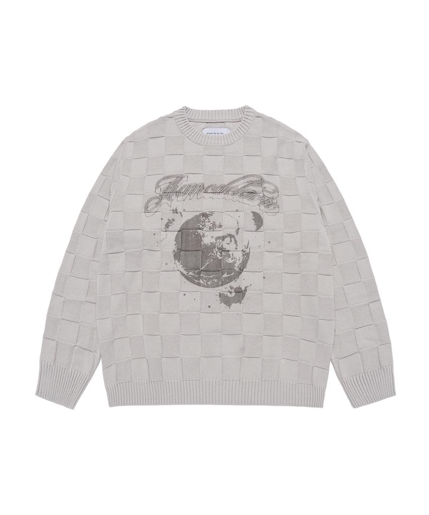 ACME DE LA VIE Square Structure Artwork Knit (2Color)