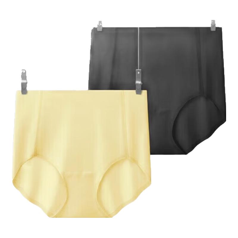 

Bananain Silver Skin 508A Women s Seamless High-Waist Briefs 3-Pack S